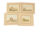 John Goldicutt, Temples of Segesta and Agrigento, four copper engravings