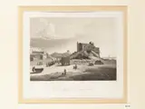 Vue de la Chapelle de San Salvatore in Catane by Achille-Etienne Gigault de La Salle, aquatint etching, offered May 2024