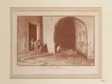 Jean-Pierre Houël, Bains de Thermini - Interior of the Bains de Thermini