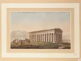William Wilkins, View of the Temple of Segesta, aquatint etching