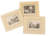 Sicilian views by Jean-Claude Richard de Saint-Non, contains the following three etchings, offered May 2024
