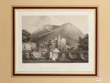 Vue du Monte Rosso prize de San Nicolosi by Achille-Etienne Gigault de La Salle, aquatint etching, offered May 2024