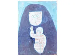 Venturino Venturi, Madonna con bambino 1983, glazed terracotta