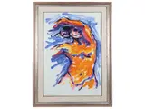 Reza Yahyaee, Figura femminile, oil on cardboard