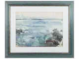 Enzo Pregno, Marina, watercolor on cardboard