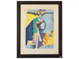 Gianni Dova, Composizione Astratta, color lithograph
