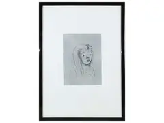 Volto di bambina by Xavier Bueno, etching, offered Apr 2024