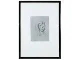 Xavier Bueno, Volto di bambina, etching