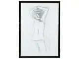 Xavier Bueno, Bambina sdraiata, etching
