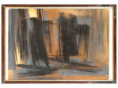Terry Haass, Astratto, mixed media on paper