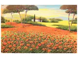 Francesco Soave Mario Soave, Paesaggio, silkscreen on canvas