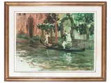 Cosimo Privato, Venezia Minore, oil on panel