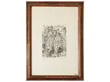 Silvio Loffredo, Paesaggio ed animali, lithograph
