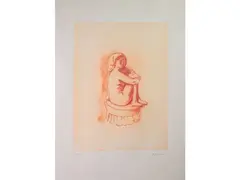 Female Nude by Antonio Bueno, engraving, offered Apr 2024