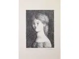 Antonio Bueno, Portrait of a Woman, lithograph