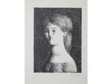 Antonio Bueno, Portrait of a Woman, lithograph