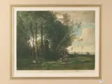 Henry Scott Bridgewater, Souvenir de Mortefontaine - Chevriers des Iles Borromées - Danse des bergères, three signed aquatints