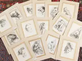 Academic figures by Charles Nicola Cochin, 15 etchings and burin, offered Mar 2024