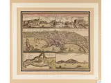 Johann Baptist Homann, Urbis Neapolis cum praecipuis eius aedificiis secundum planitiem exacta delineatio edita, Copper engraving