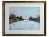 Rutilio Muti, Vicchio, oil on cardboard