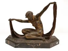 Isis by Claire Jeanne Roberte Colinet, bronze sculpture, offered Mar 2024