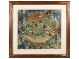 Silvio Loffredo, Il pesce, oil on panel