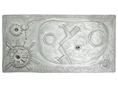 Wladimiro Tulli, Aerei in amore+sole e dintorni 1942, metal bas-relief