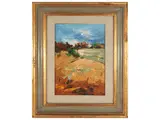 Paesaggio by Sergio Scatizzi, oil on panel, offered Mar 2024