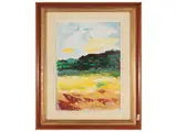 Sergio Scatizzi, Paesaggio marino, oil on paper