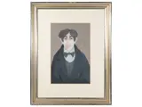 Marcello Boccacci, Portrait of a young man, oil on cardboard