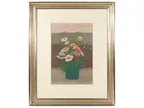 Marcello Boccacci, Vaso di fiori, oil on cardboard