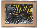 Vinicio Berti, Antagonismo 1--2-H 1971, acrylic on canvas