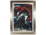 Vinicio Berti, Immagine incontro positivo antagonismo BAN-9H 1984, acrylic on canvas