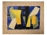 Study for a stained glass window 1970 - Ascent 1970 - Study X 1972 by Osvaldo Medici Del Vascello, collection of three small paintings, offered Mar 2024
