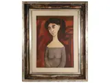 Marcello Boccacci, Ritratto femminile, oil on canvas