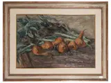 Francesco Inverni, Natura morta, oil on cardboard
