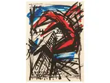 Vinicio Berti, Composizione 1986, acrylic on cardboard laid on cardboard
