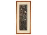 Mario Marcucci, Vaso di fiori, acrylic on paper applied on panel