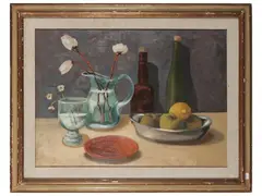 Natura morta by Pirzio, oil on canvas, offered Mar 2024