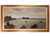Giorgio Luxardo, Marina, oil on canvas