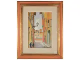 Rodolfo Marma, Via dei Coverelli, oil on canvas cardboard