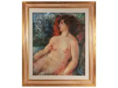 Nudo femminile 1975 by Oreste Zuccoli, oil on canvas, offered Mar 2024