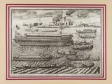 Vincenzo Maria Coronelli, Bucintoro in the solemnity celebrated in Venetia on the day of the ascension, etching