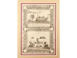 Vincenzo Maria Coronelli, Navi olandesi di Mercantia - Barche differenti praticate dalli Giapponesi sopra gli Fiumi, two etchings