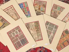 Decoration over the centuries by Auguste Racinet, ten chromolithographs, offered Feb 2024