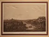 William Wilkins, The fountain Cyane - View of the quarries of Neapolis, two aquatints
