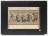 Bernard de Montfaucon, Danseuses- The Aldobrandine Walnut, two copper engravings