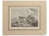 Vue du Temple de Segeste by Jean-Claude Richard de Saint-Non, etching, offered Feb 2024