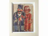 Franz Borghese, Spouses, mixed media on paper