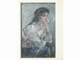Female portrait by Enzo Faraoni, oil on panel, offered Dec 2023
